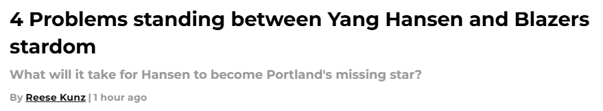 顶级运动能, 仍在, 阻碍他的成